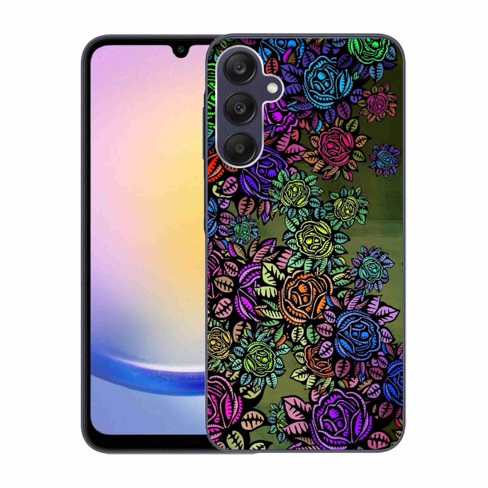 Gél borító mmCase Samsung Galaxy A25 5G - virágok 6