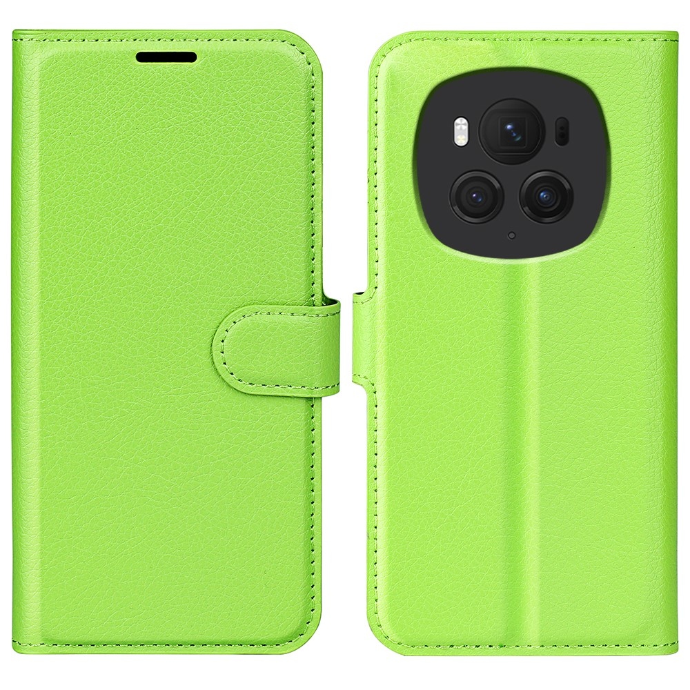 Litchi könyv tok a Honor Magic 6 Pro 5G készülékhez - zöld