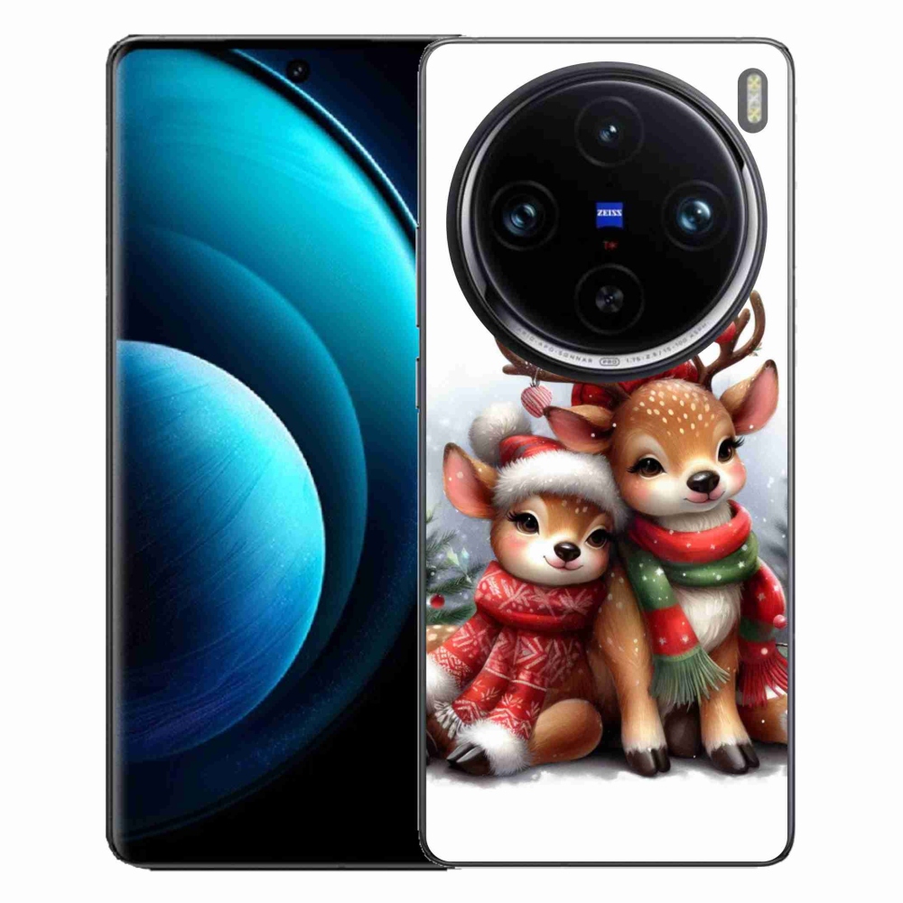 Zselés borítás mmCase Vivo X100 Pro 5G - karácsonyi rénszarvashoz