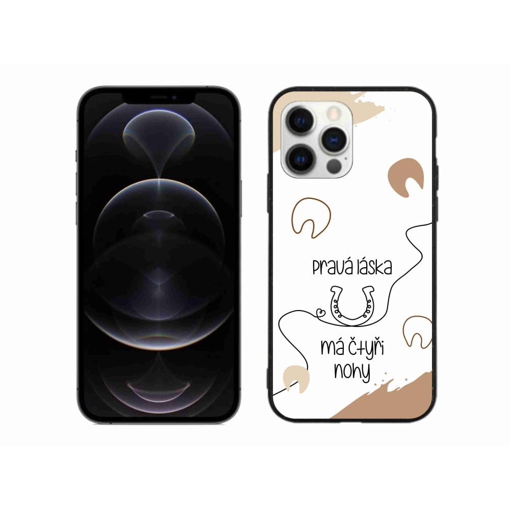 Gél borítás mmCase iPhone 12 Pro Max készülékhez - Ló motívum fehér háttér