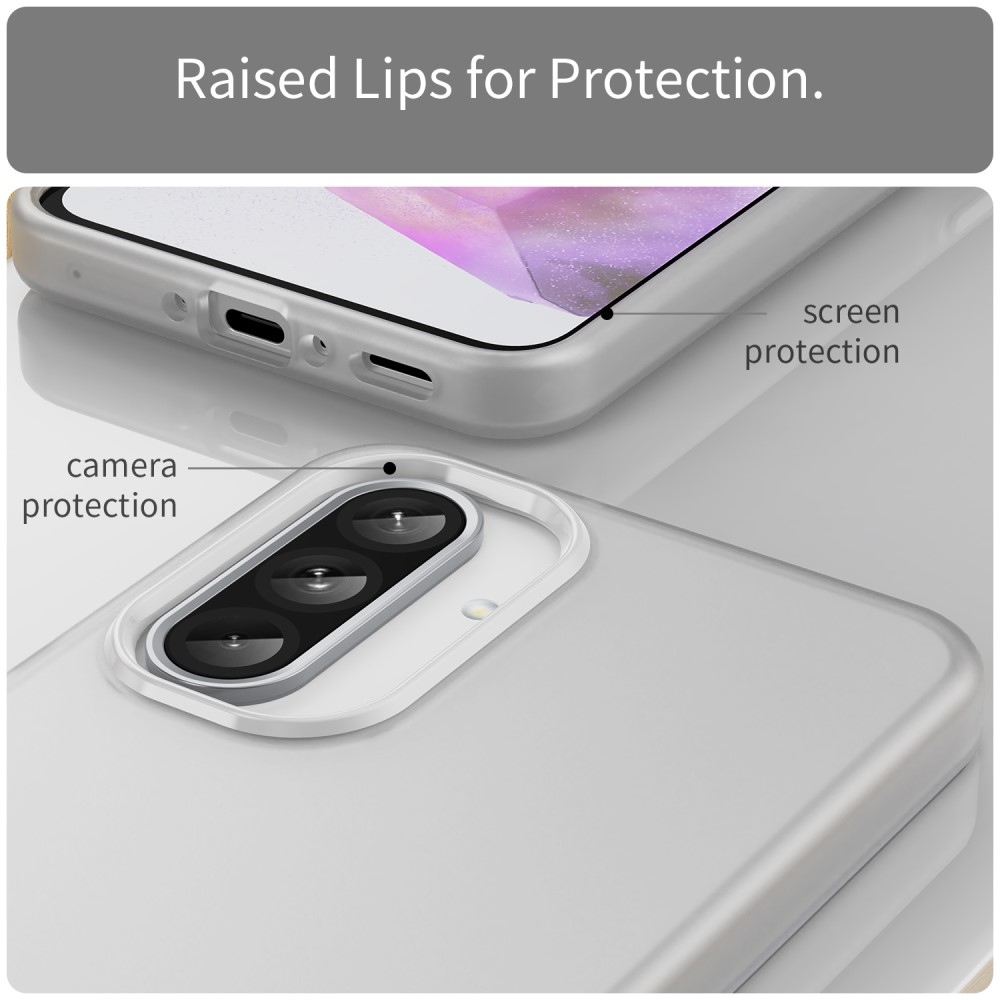 Candys matt zselés tok Samsung Galaxy A36 5G/A56 5G - fehér