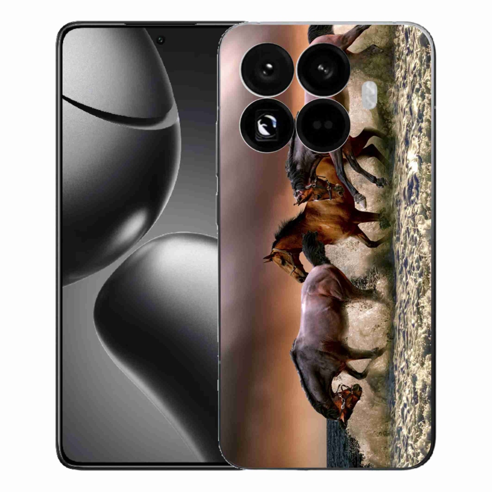 Gél borítás mmCase a Xiaomi 15T Pro számára - lovak 1