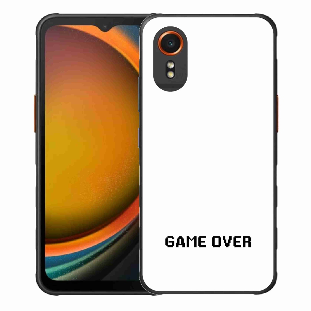 Gél borítás mmCase Samsung Galaxy Xcover 7 - játék fehér háttérrel