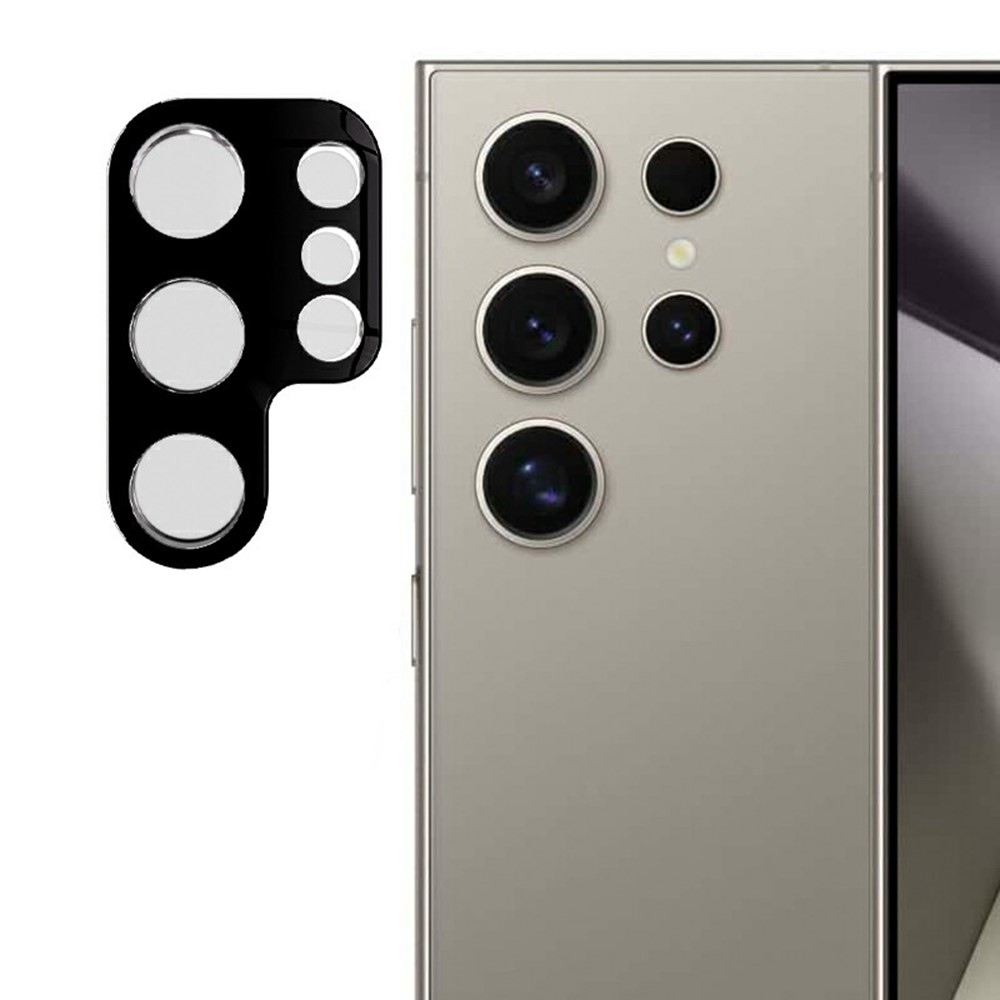 RURI 3D kamera lencse üveg Samsung Galaxy S25 Ultra - fekete