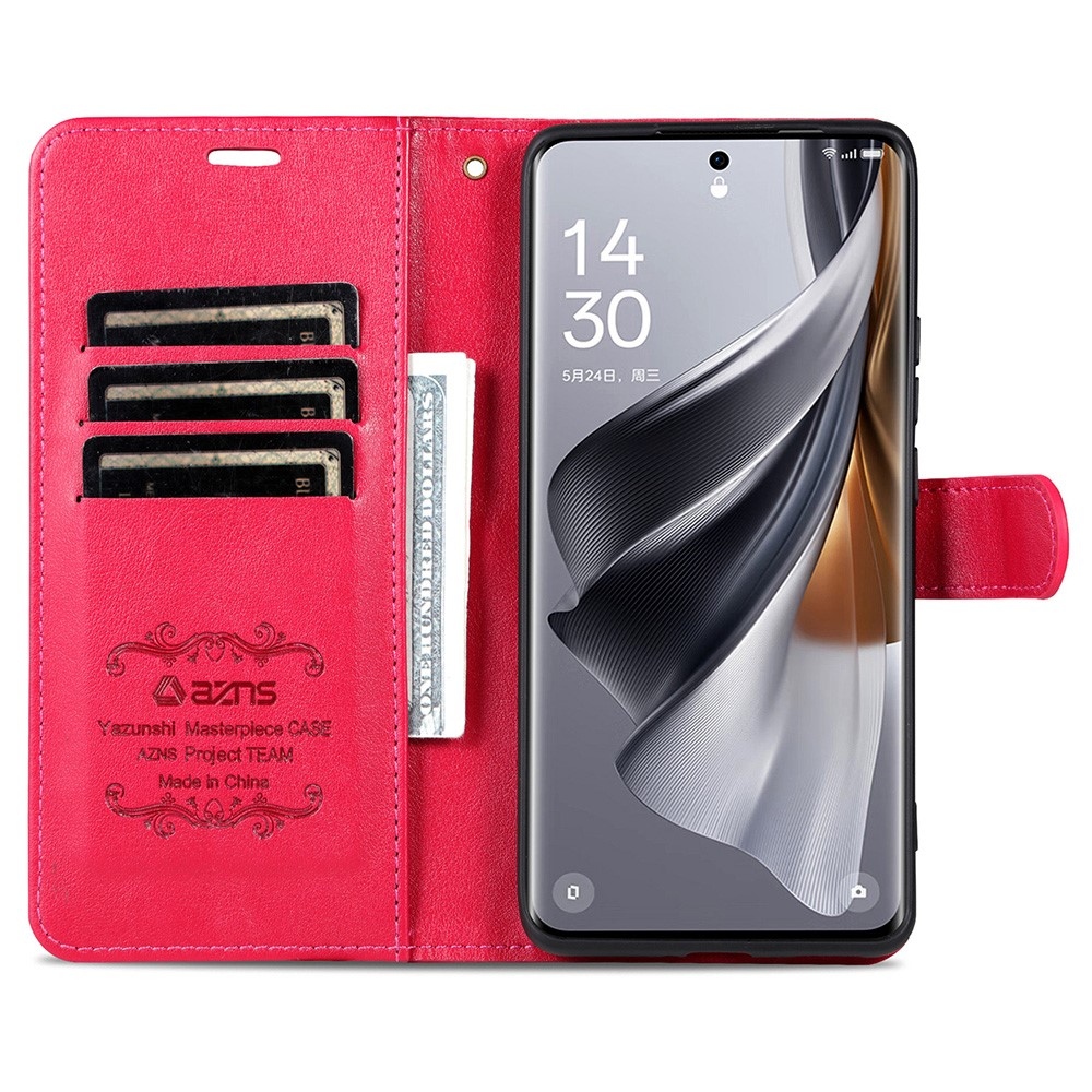 AZNS könyv tok a Vivo X200 Pro 5G-hez - piros színben