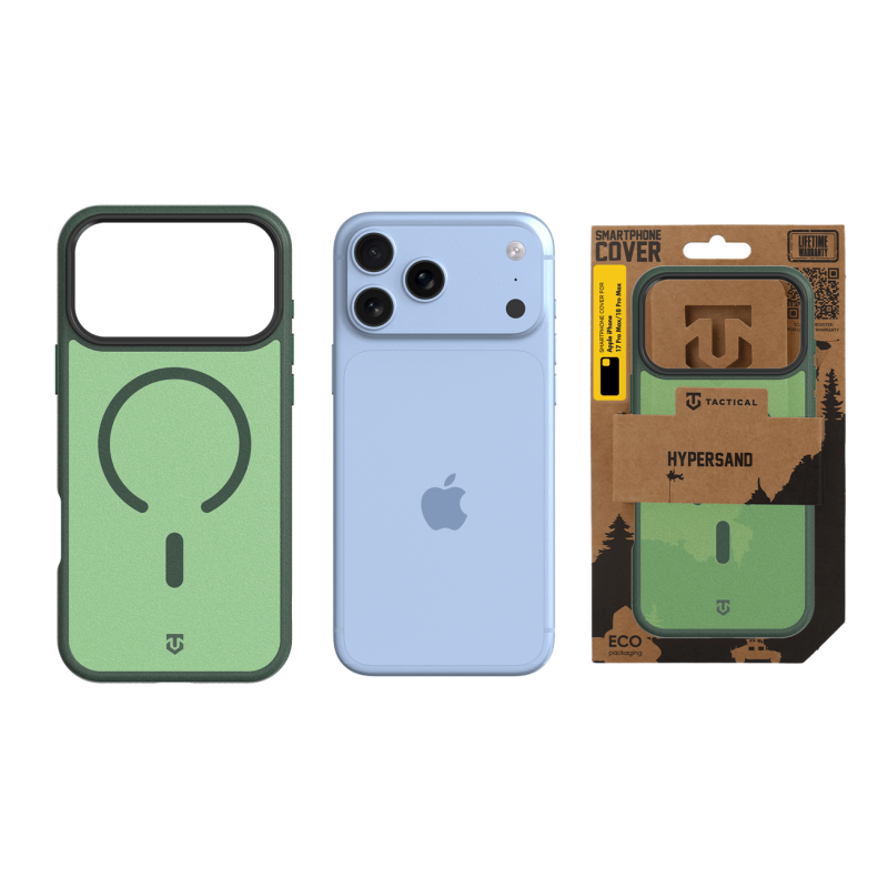 Tactical MagForce Hypersand tok az Apple iPhone 18 Pro Max/17 Pro Max készülékhez, Forest Green színben