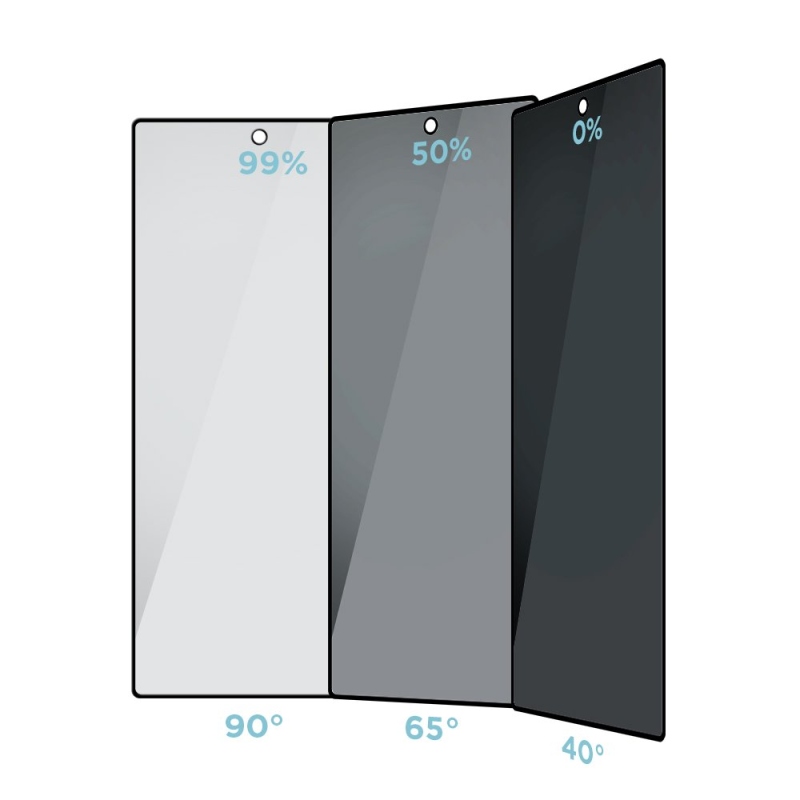 OBAL:ME Privacy 5D edzett üveg a Samsung Galaxy Z Fold 8-hoz, Ultra Black