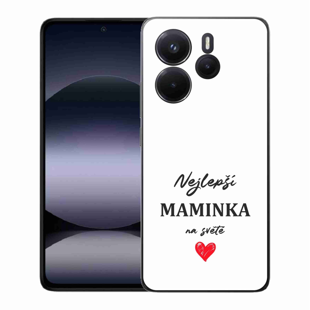 Gél borító mmCase a Xiaomi Redmi Note 14-hez - legjobb anya 1 fehér háttér