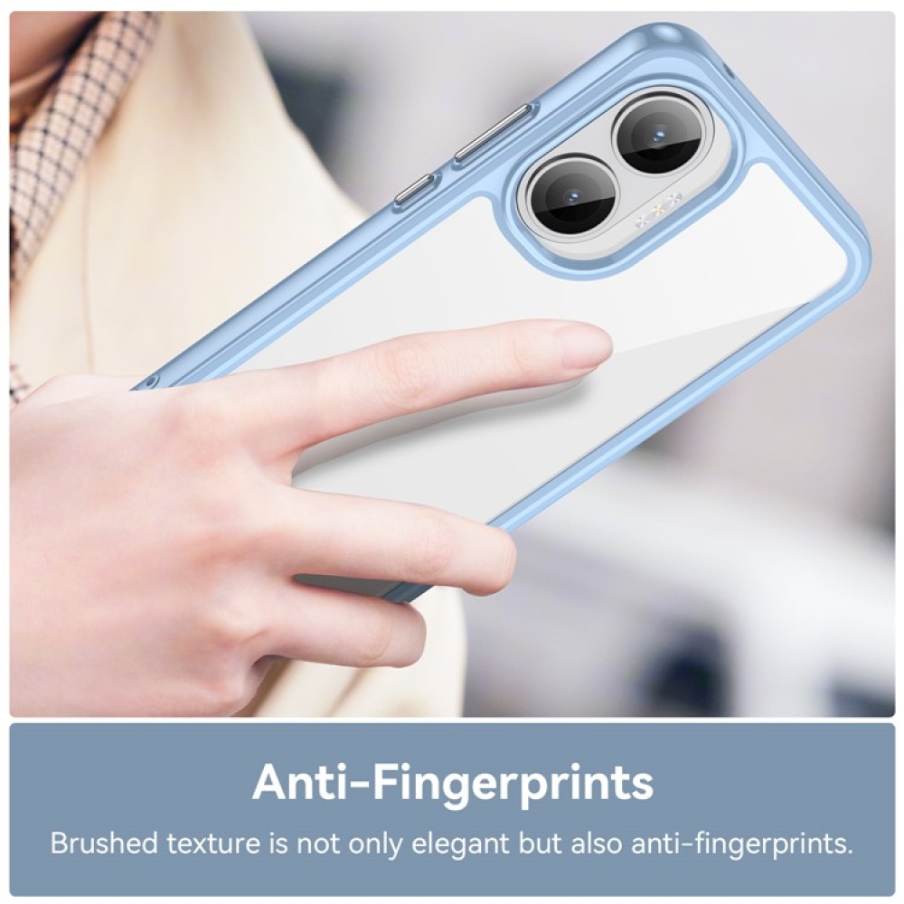 Gél tok fix hátlappal Xiaomi Poco F7 5G-hez - kék