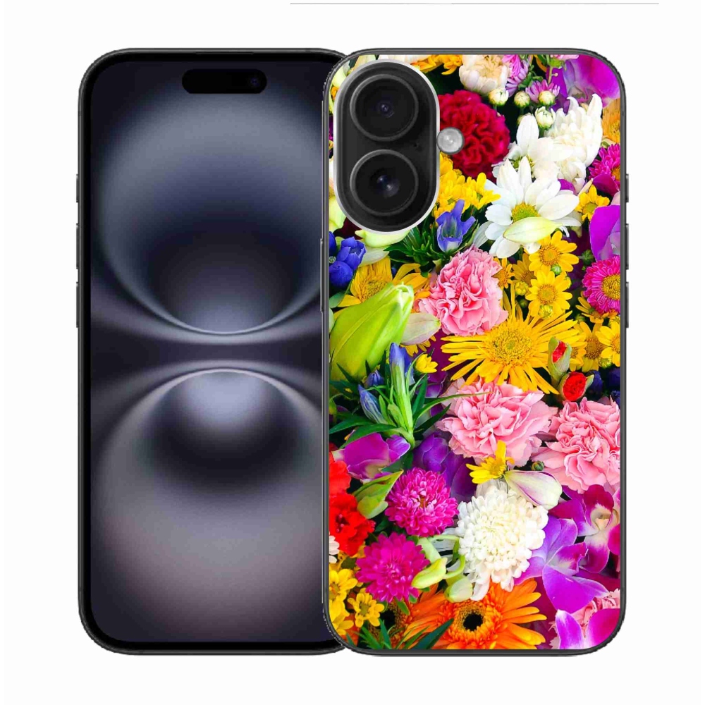 Gél borítás mmCase iPhone 16 - virágok 12