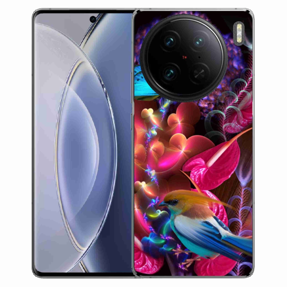 Gél borító mmCase a Vivo X90 Pro készülékhez - színes virágok