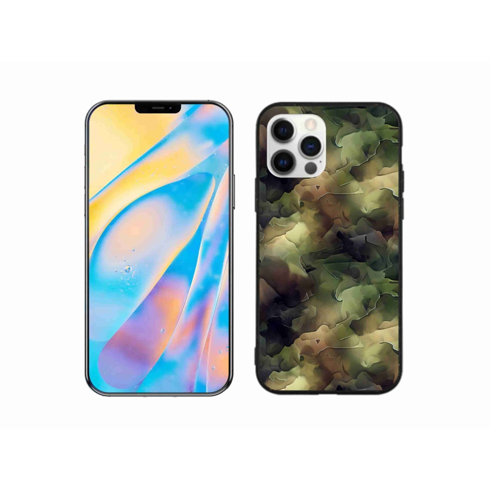 Zselés borítás mmCase iPhone 12 Pro készülékhez - terepszínű minta 10