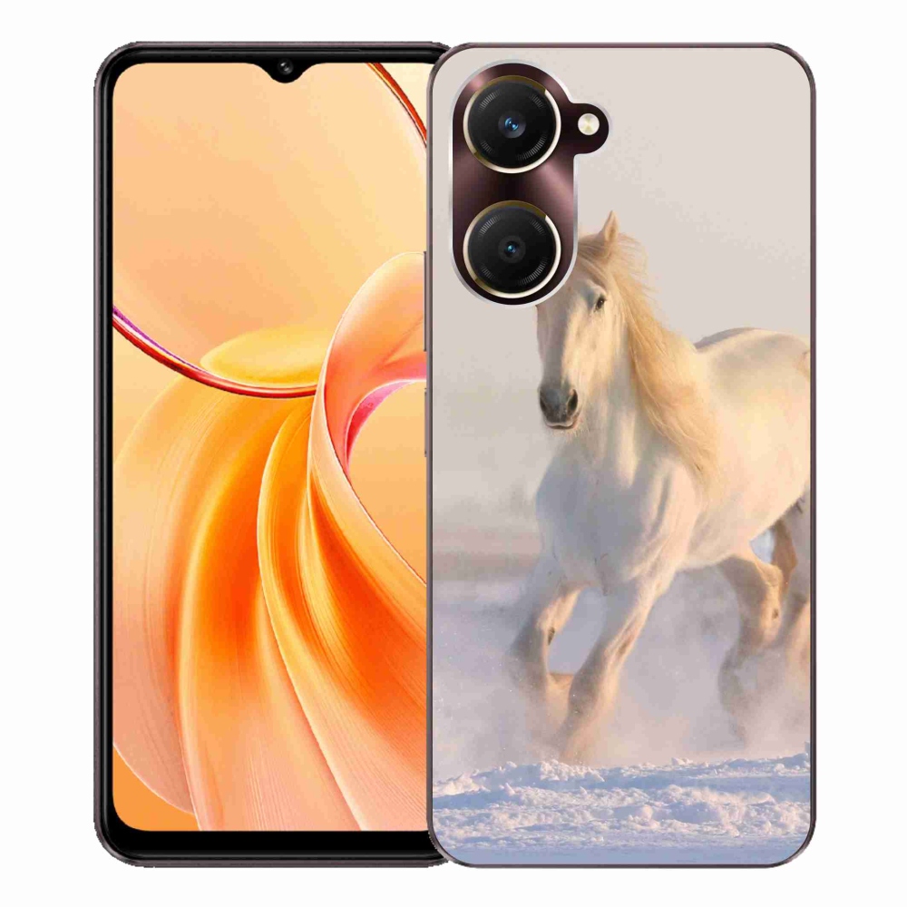 Gél borítás mmCase a Vivo Y28s 5G-hez - ló a hóban