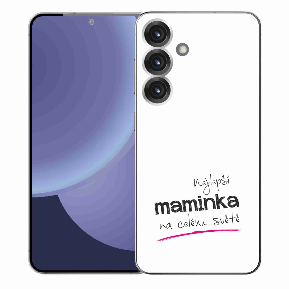 Gél borítás mmCase Samsung Galaxy S25+ - legjobb anya 4 fehér háttérrel