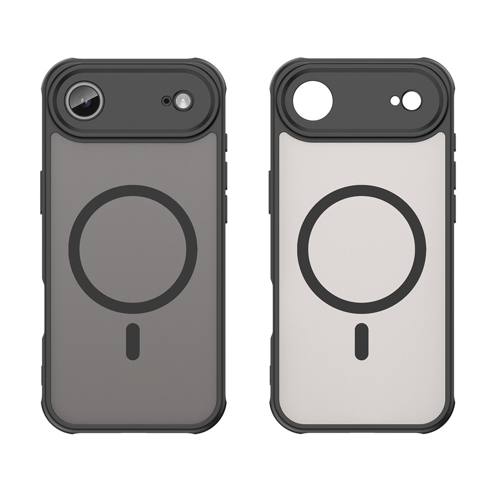 Matte zselés tok MagSafe-rel iPhone 17 Air készülékhez - fekete