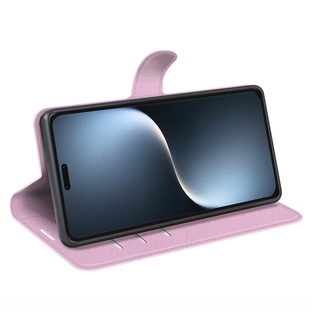 Litchi könyv tok a Honor Magic 7 Pro 5G készülékhez - rózsaszín