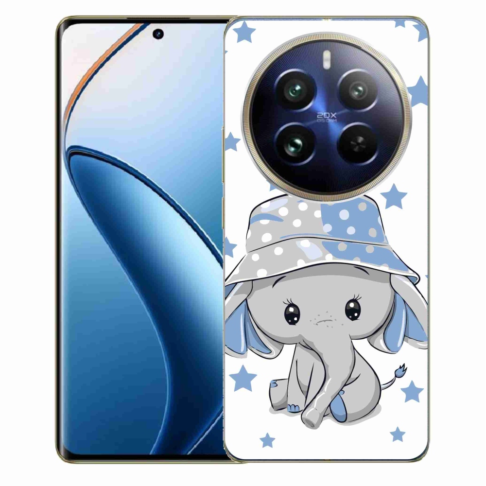 Zselés borítás mmCase a Realme 12 Pro 5G/12 Pro+ 5G modellhez - kék elefánt