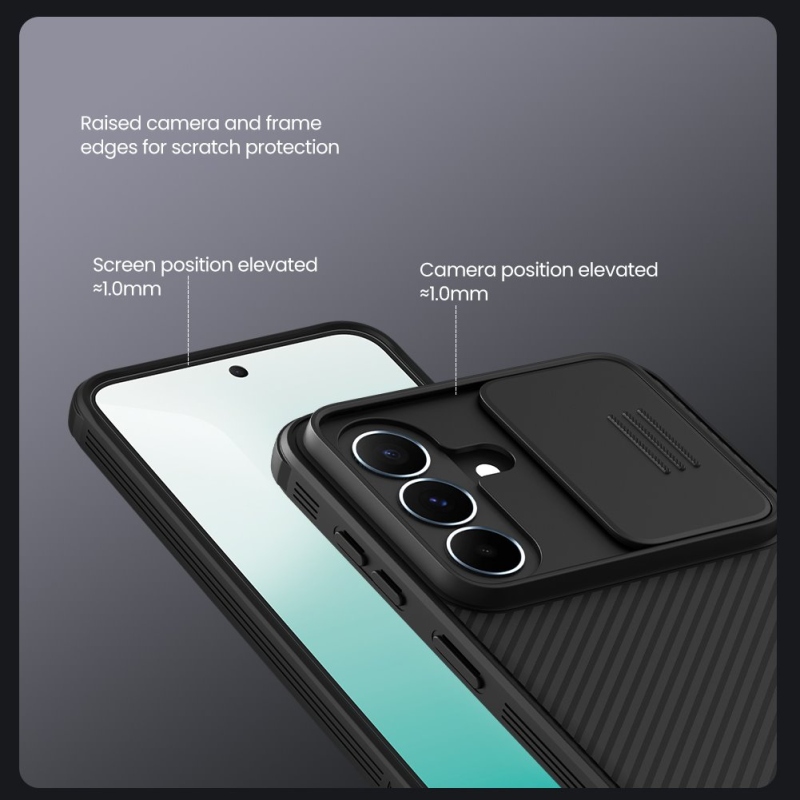 Nillkin CamShield PRO hátlap a Samsung Galaxy A37 készülékhez Fekete