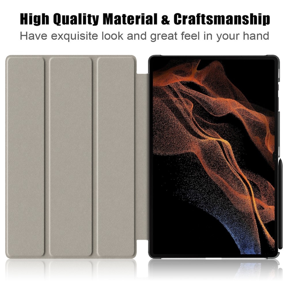 Ügyes záró tok Samsung Galaxy Tab S9 Ultra/Tab S10 Ultra - fekete