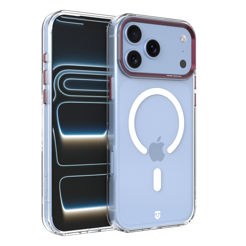 Tactical MagForce 2.0 tok az Apple iPhone 17 Pro Max/18 Pro Max készülékekhez, bordó színben
