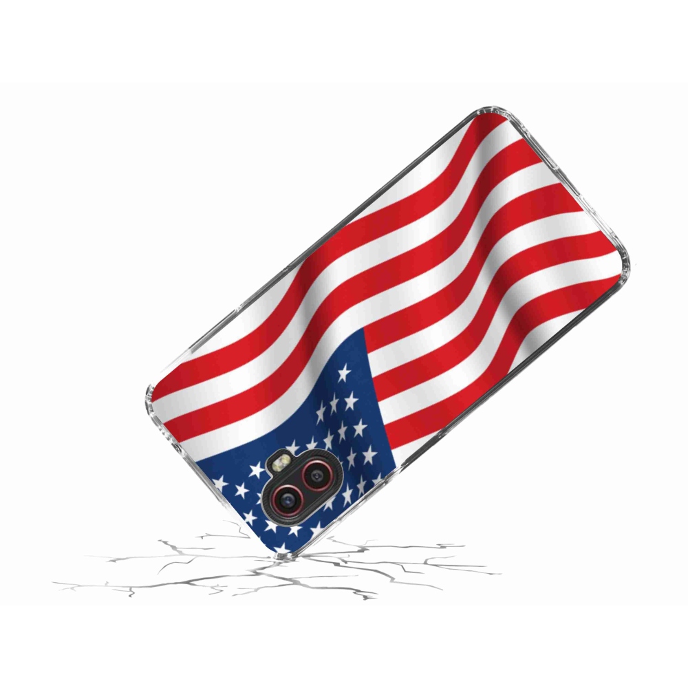 Gél borítás mmCase Samsung Galaxy Xcover 6 Pro - amerikai zászlóhoz