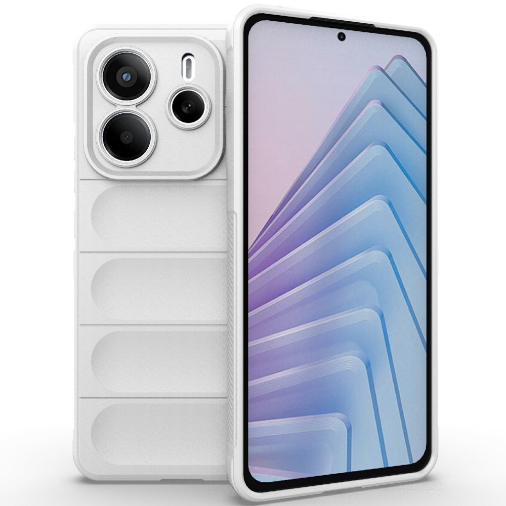 Rugg tartós zselés tok Xiaomi Redmi Note 14 5G - fehér