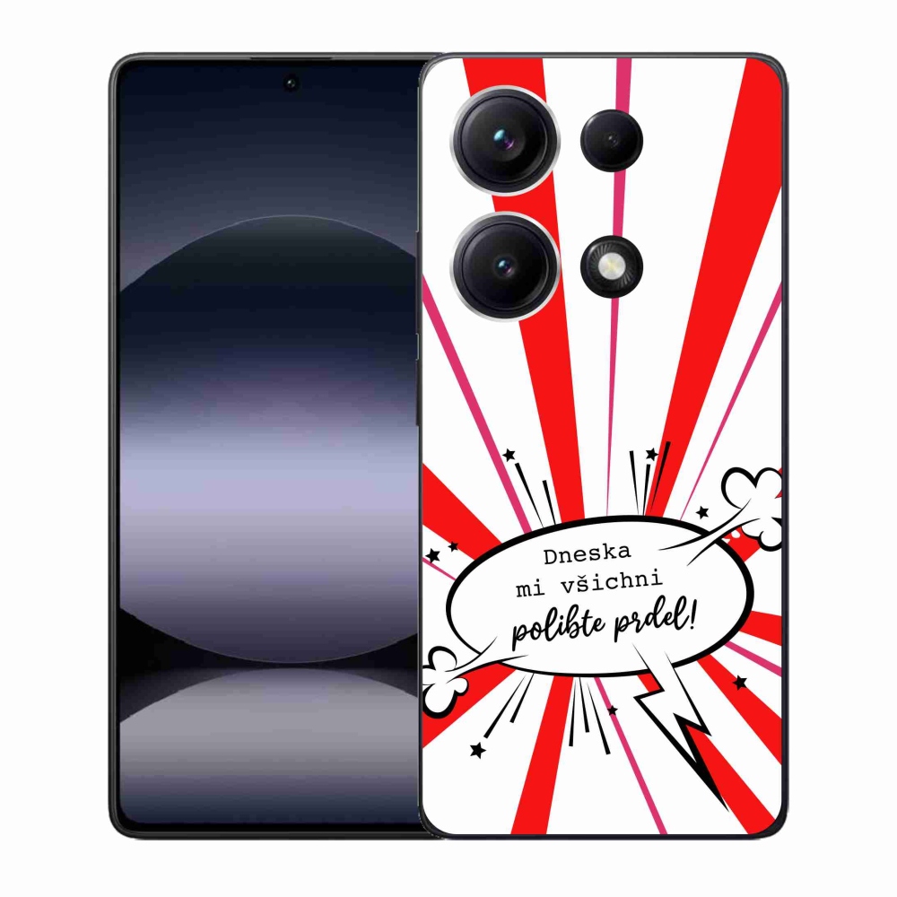 Gél borító mmCase a Xiaomi Redmi Note 14S-hez - vicces szöveg 15 fehér háttérrel