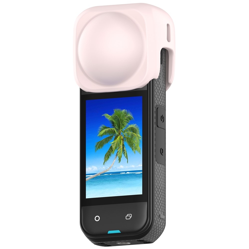 Szilikon lencsevédő Insta360 X5 és X4 készülékekhez - rózsaszín