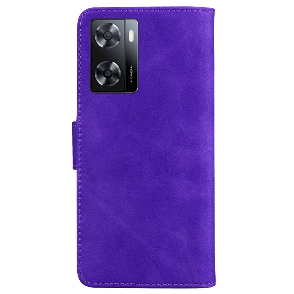 Tárcás könyvtáska Realme Narzo 50-hez - lila