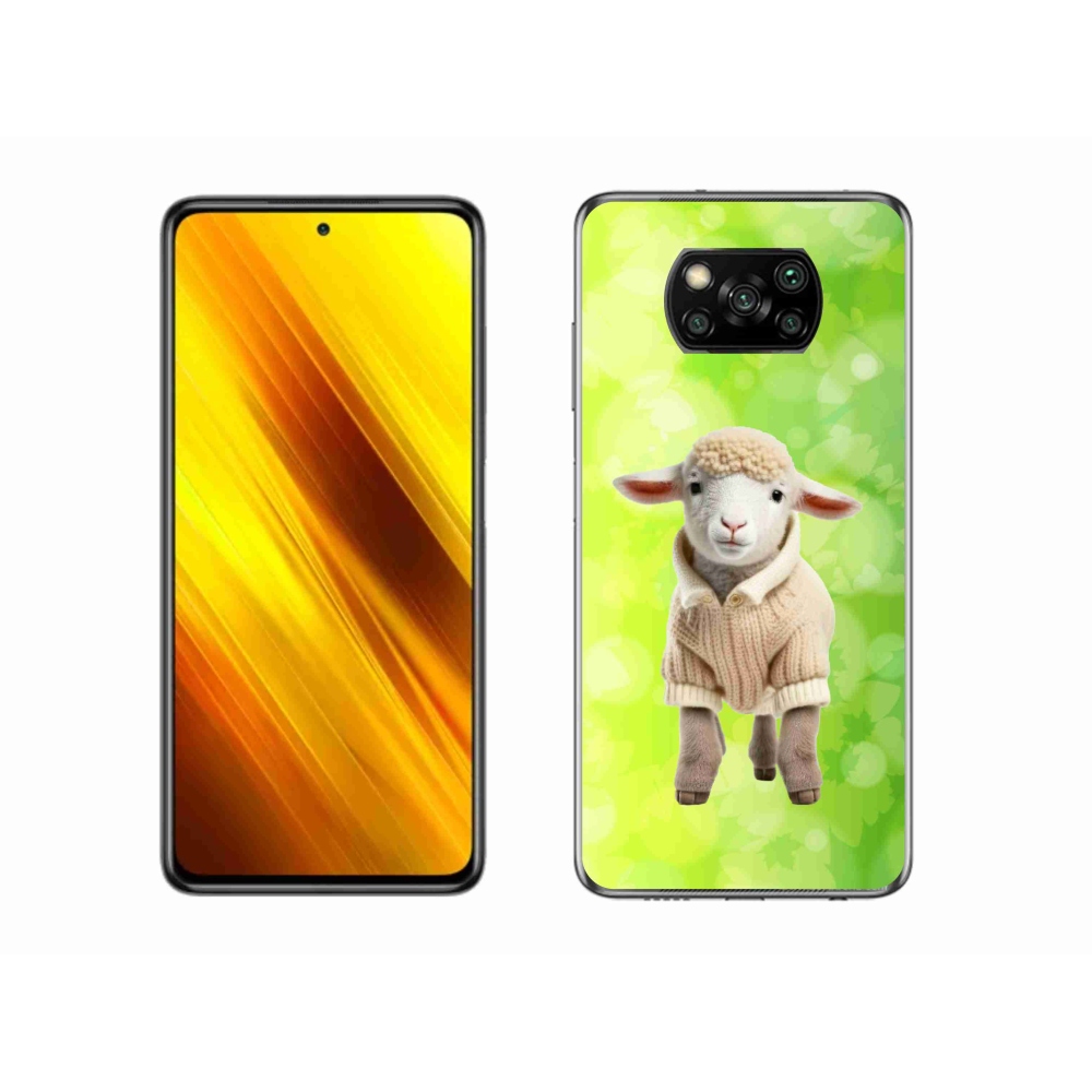 Gél borítás mmCase a Xiaomi Poco X3 Pro számára - bárány pulóverben