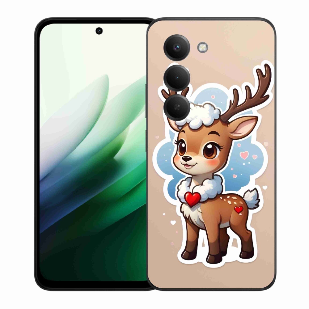 Gél borító mmCase a Xiaomi Redmi 15 5G-hez - rajzfilm rénszarvas