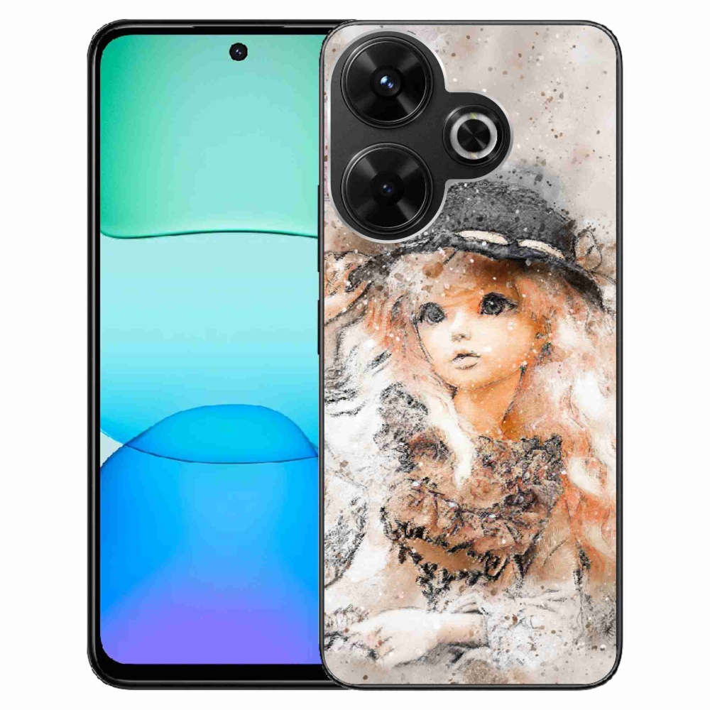 Gél borítás mmCase a Xiaomi Redmi 13 4G/Poco M6 4G - kalapos lányhoz