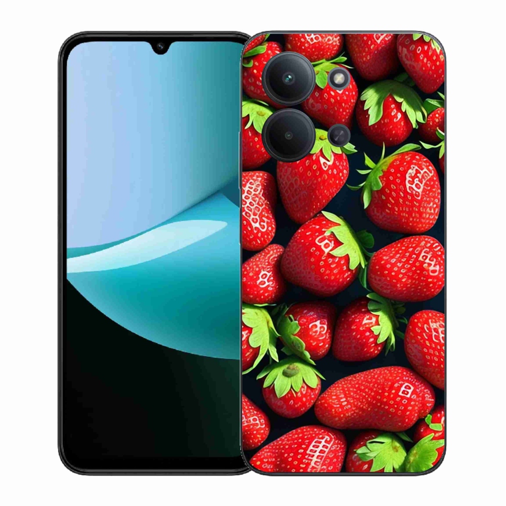 Gél borítás mmCase a Xiaomi Redmi 15C 4G (171mm)/Poco C85 4G (171mm) számára - eper