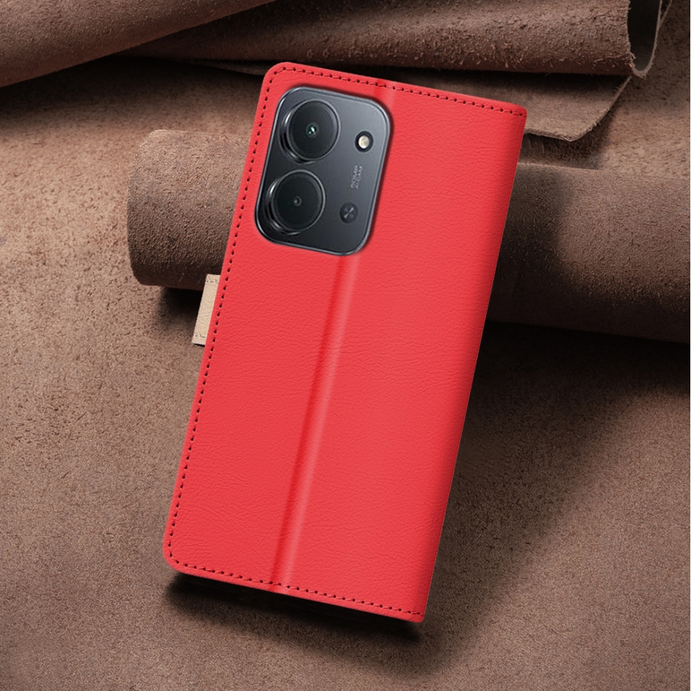 BNF DUO könyvtáska Xiaomi Redmi 15C 4G/5G (173mm) - piros