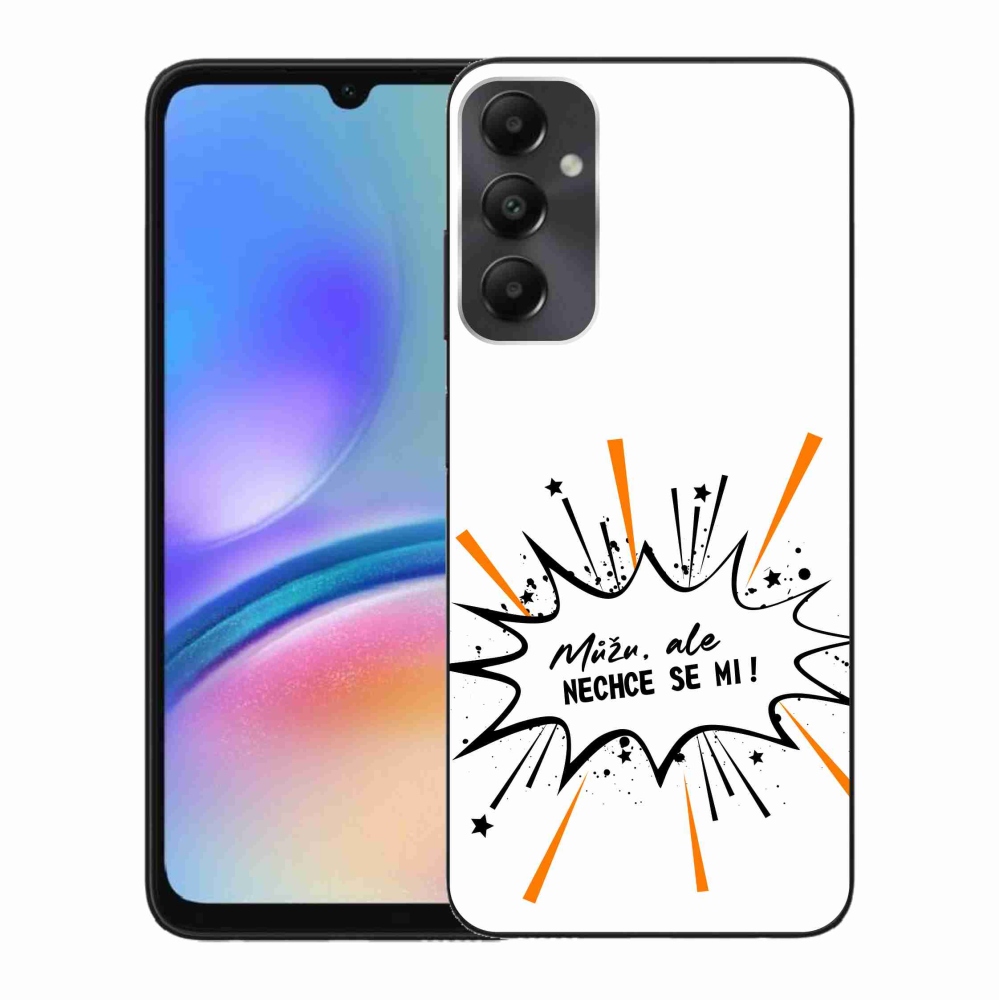 Gél borító mmCase Samsung Galaxy A05s készülékhez - vicces szöveg 11 fehér háttér