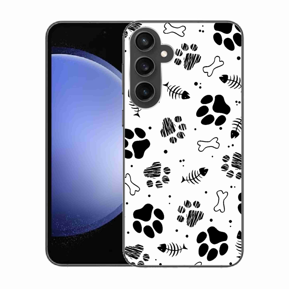 Gél borítás mmCase Samsung Galaxy S23 FE - kutyamancsok 1