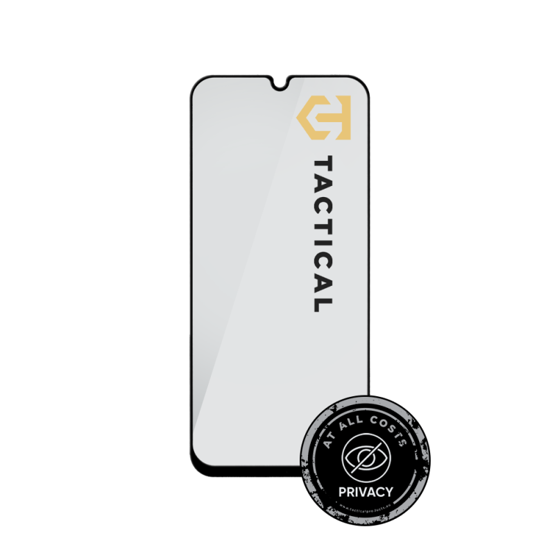 Tactical Glass Shield Privacy Stealth 5D üveg a Xiaomi Redmi A7 Pro Black készülékhez