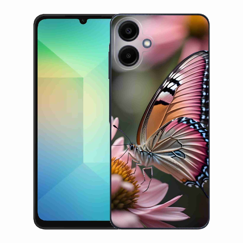 Gél borítás mmCase Samsung Galaxy A06 4G - színes pillangó