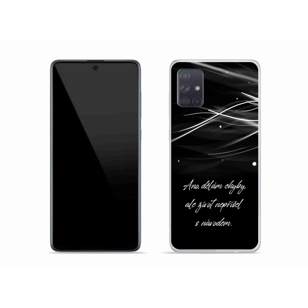 Gél borítás mmCase Samsung Galaxy A51 - idézem fekete háttérrel
