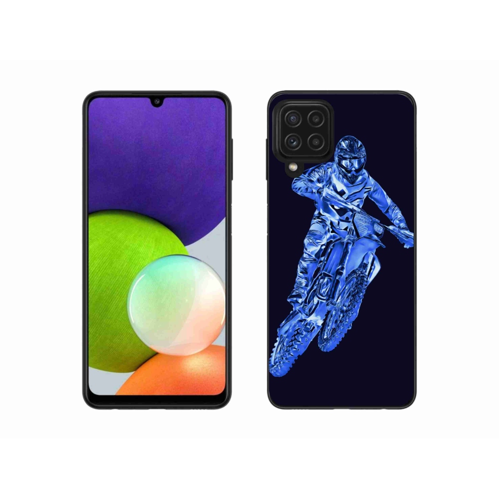 Zselés borítás mmCase Samsung Galaxy A22 4G - motocross 1