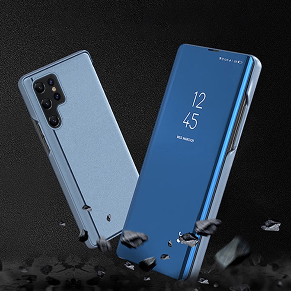 Átlátszó zárófedél matt előlappal a Samsung Galaxy S24 Ultra készülékre - kék