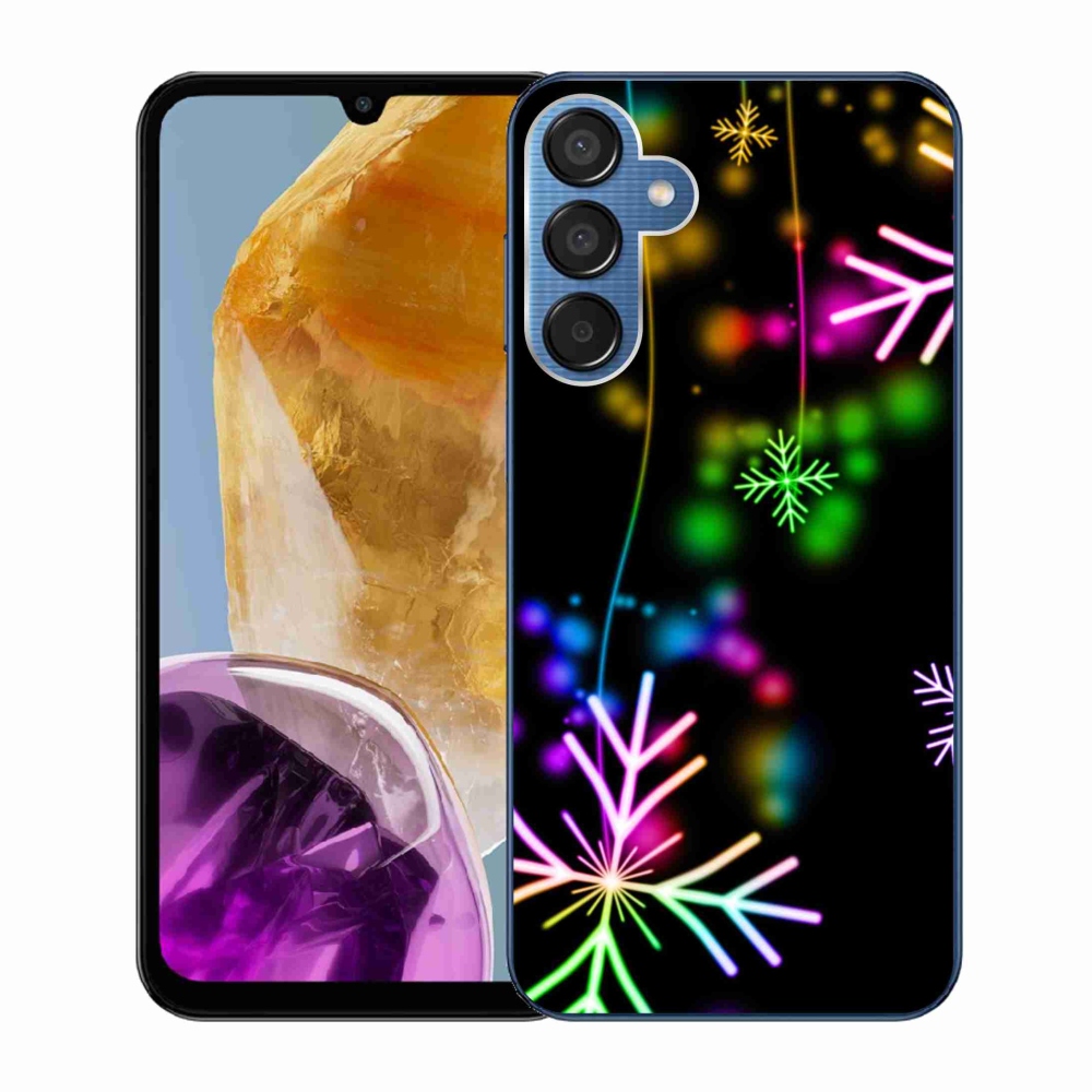 Zselés borítás mmCase Samsung Galaxy M15 5G - színes pelyhekhez