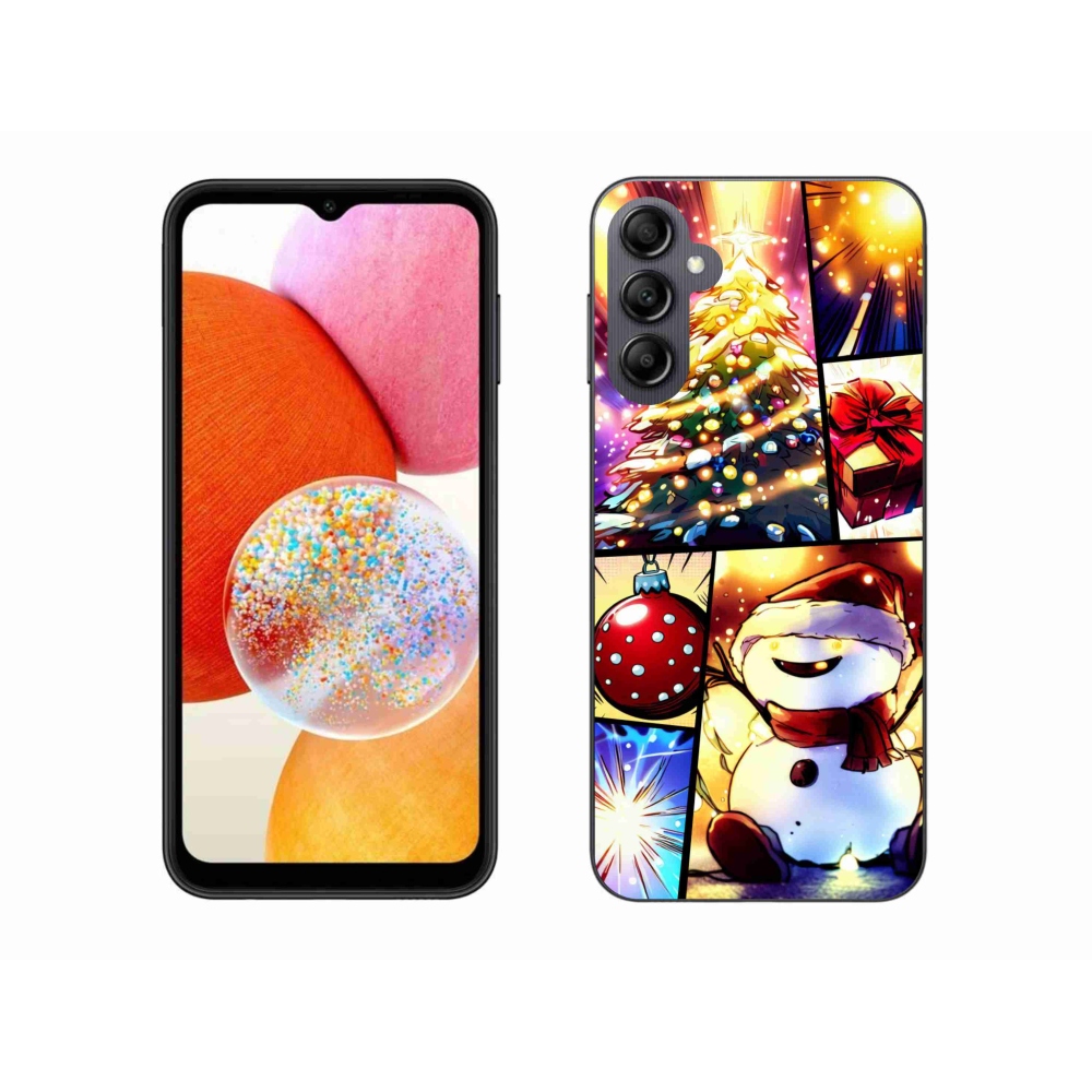 Gél borítás mmCase Samsung Galaxy A14 4G/5G - Karácsonyi motívumok 1