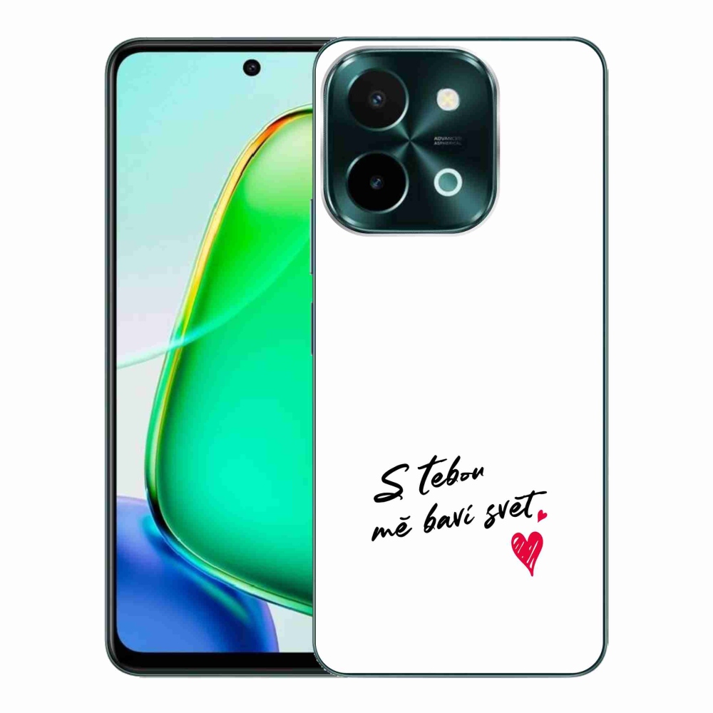 Gél borító mmCase a Vivo Y28-hoz - szerelmes szöveg 1 fehér háttér