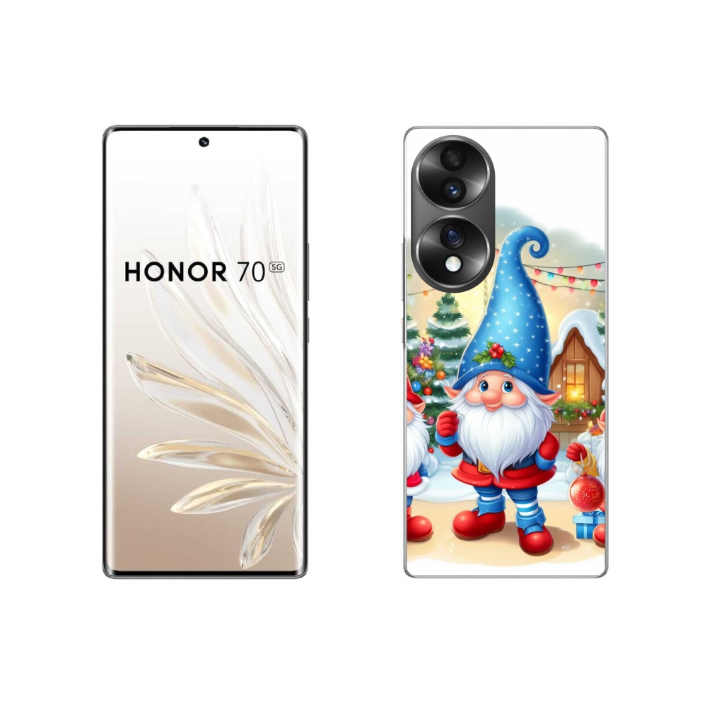 Zselés borítás mmCase a Honor 70-hez - Karácsonyi manók