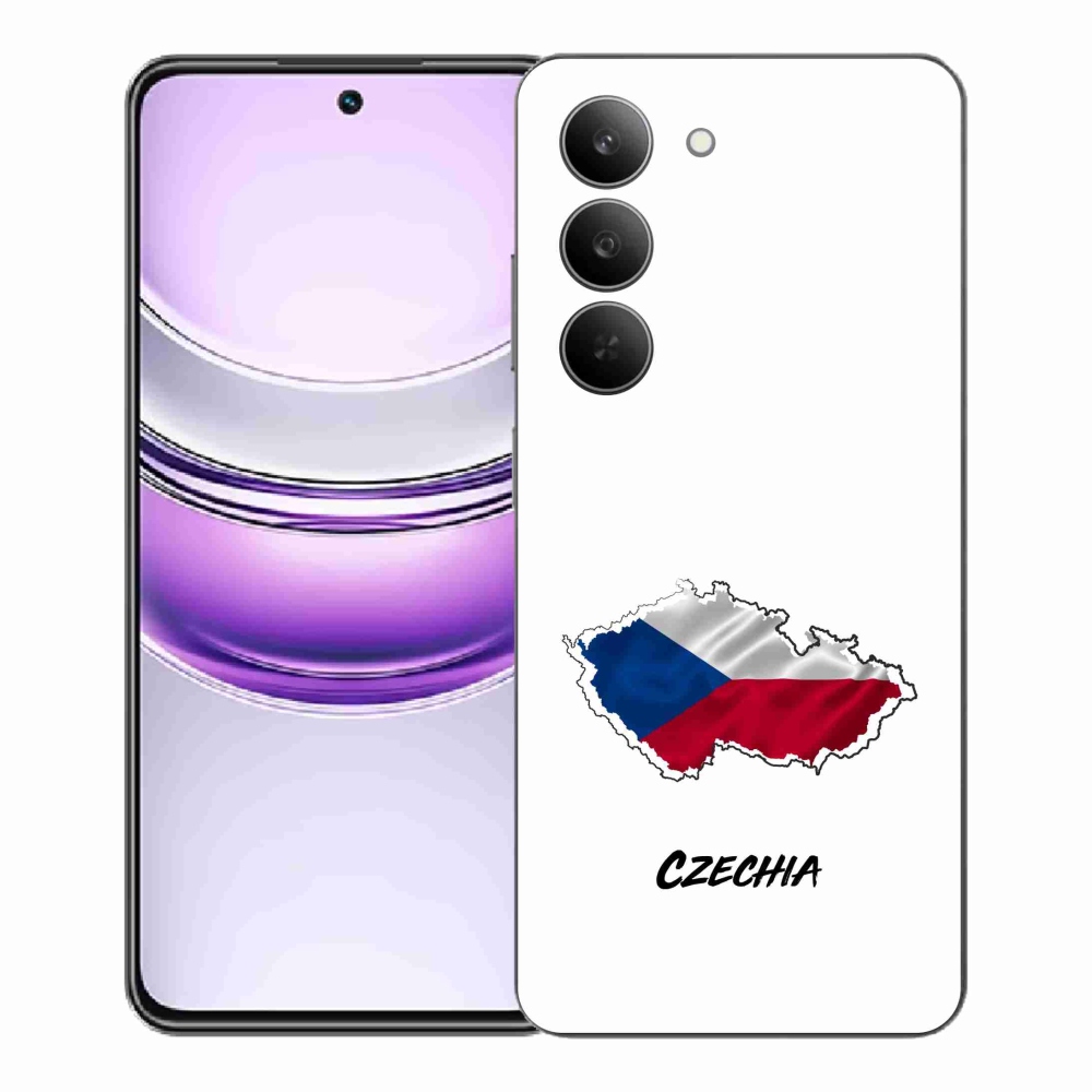 Gél borító mmCase a Realme 14x 5G készülékhez - Csehország fehér háttér