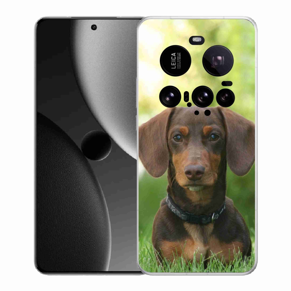 Gél borítás mmCase a Xiaomi 15 Ultra - barna tacskóhoz