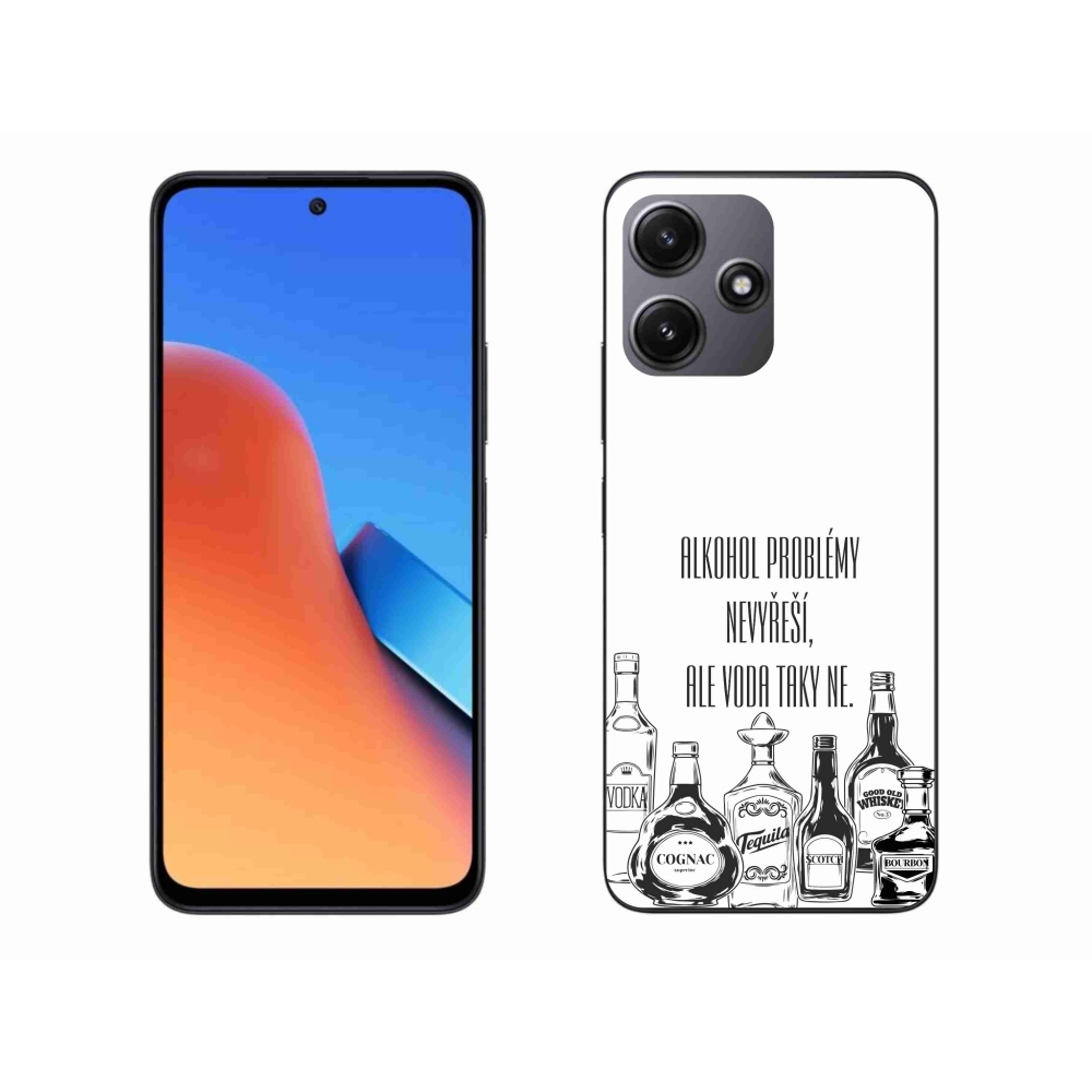 Gél borító mmCase a Xiaomi Redmi 12 5G-hez - vicces szöveg fehér háttérrel