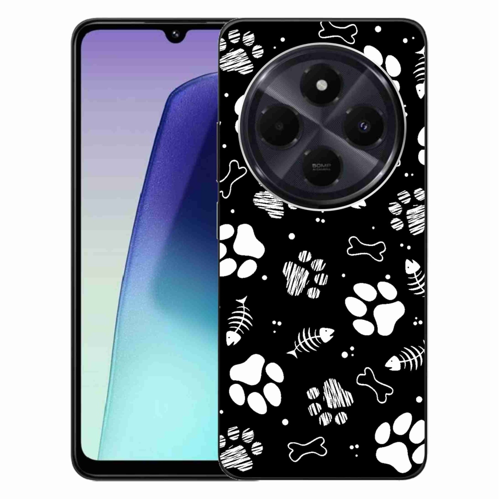 Gél borítás mmCase a Xiaomi Redmi 14C/Poco C75-hez - kutyamancsok