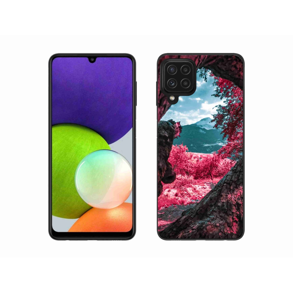 Gél borítás mmCase Samsung Galaxy A22 4G - hegyi kilátás